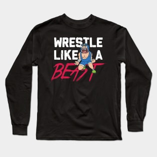 Funny Wrestling Shirts I kayfabe wrestle gift Long Sleeve T-Shirt